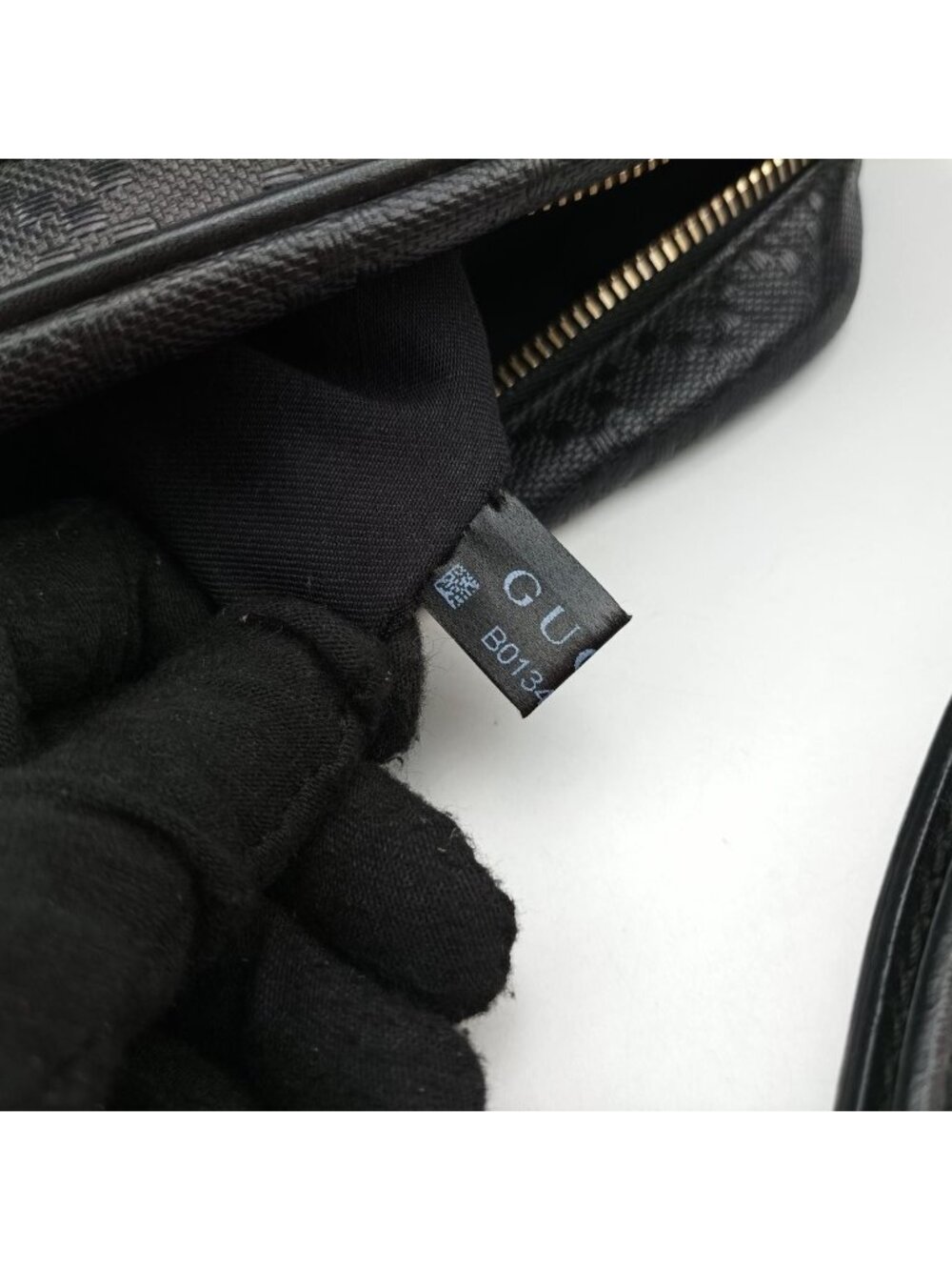 Gucci GG Supreme Messenger Black Leather - Picture 12 of 16